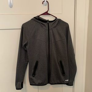 Grey zip up